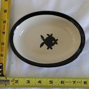 Petrageous Designs Fish Design City Pets Oval Kitty Cat Bowl 10070 Pet Supplies